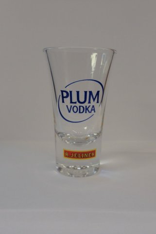 Plum vodka R.Jelínek sklenice 66cc
