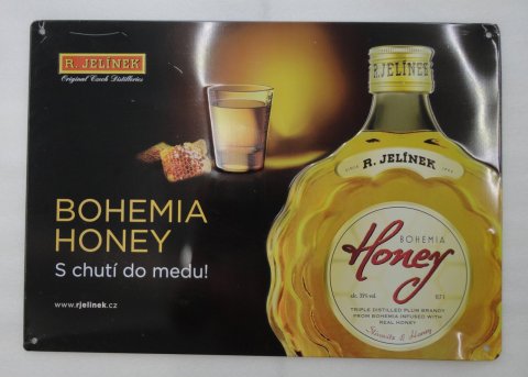 R.Jelínek Bohemia Honey plechová cedule