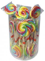 Lízátko Rainbow Disc 40g